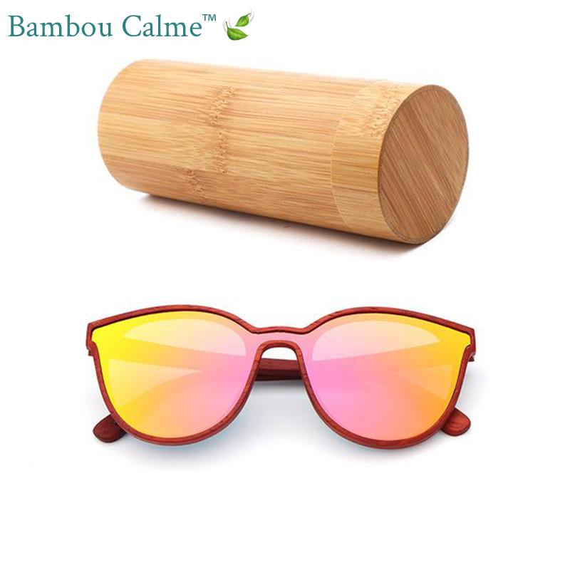 Lunettes de Soleil en Bois Jaunes Rojo | Bambou Calme