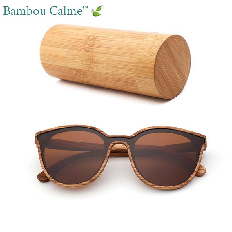 Lunettes de Soleil en Bois Marrons Rojo | Bambou Calme