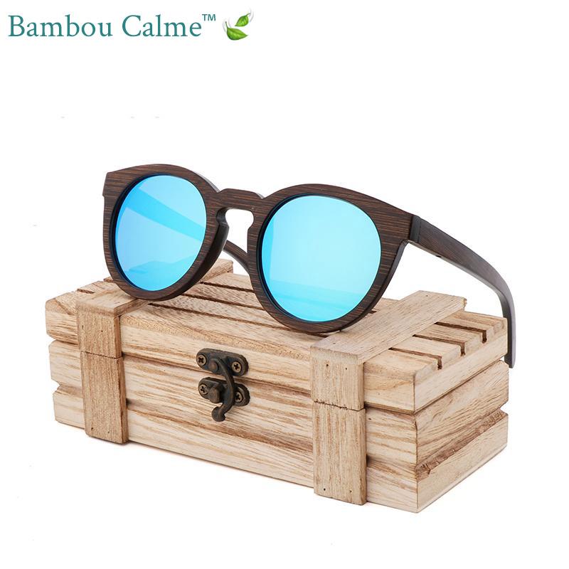 Lunettes de Soleil en Bois Marrons Baya | Bambou Calme