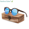 Lunettes de Soleil en Bois Bleues Calme | Bambou Calme