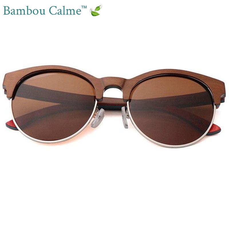 Lunettes de Soleil en Bois Marrons Cuty | Bambou Calme