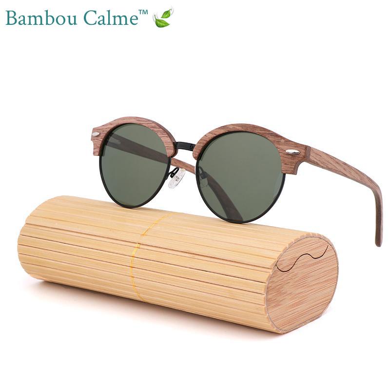 Lunettes de Soleil en Bois Marrons Fly | Bambou Calme