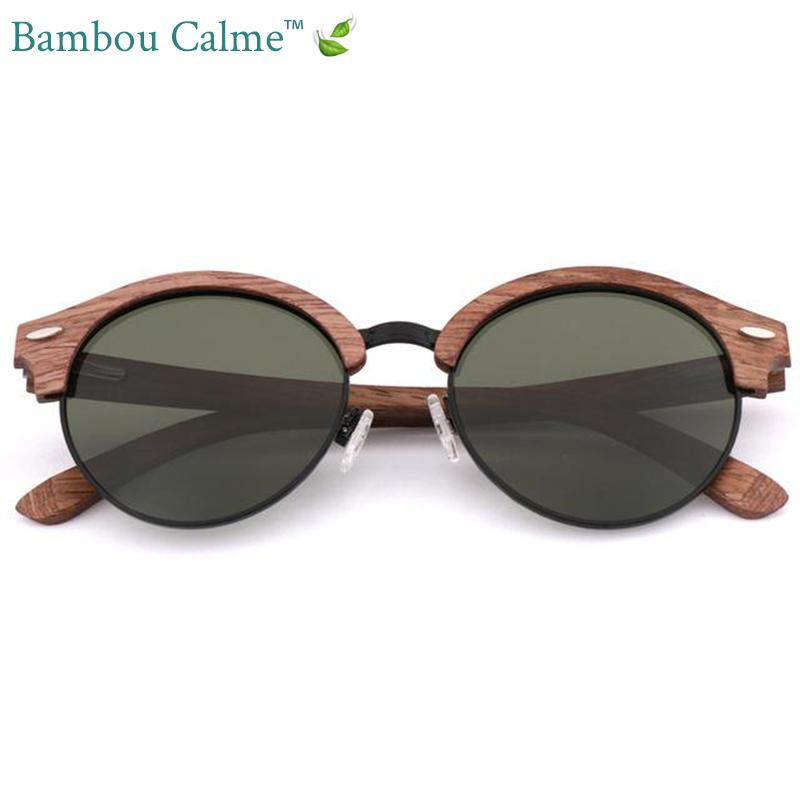 Lunettes de Soleil en Bois Noix Fly | Bambou Calme