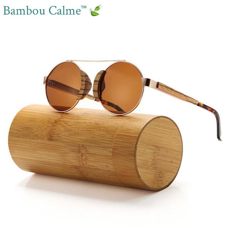 Lunettes de Soleil en Bois Marrons Moio | Bambou Calme