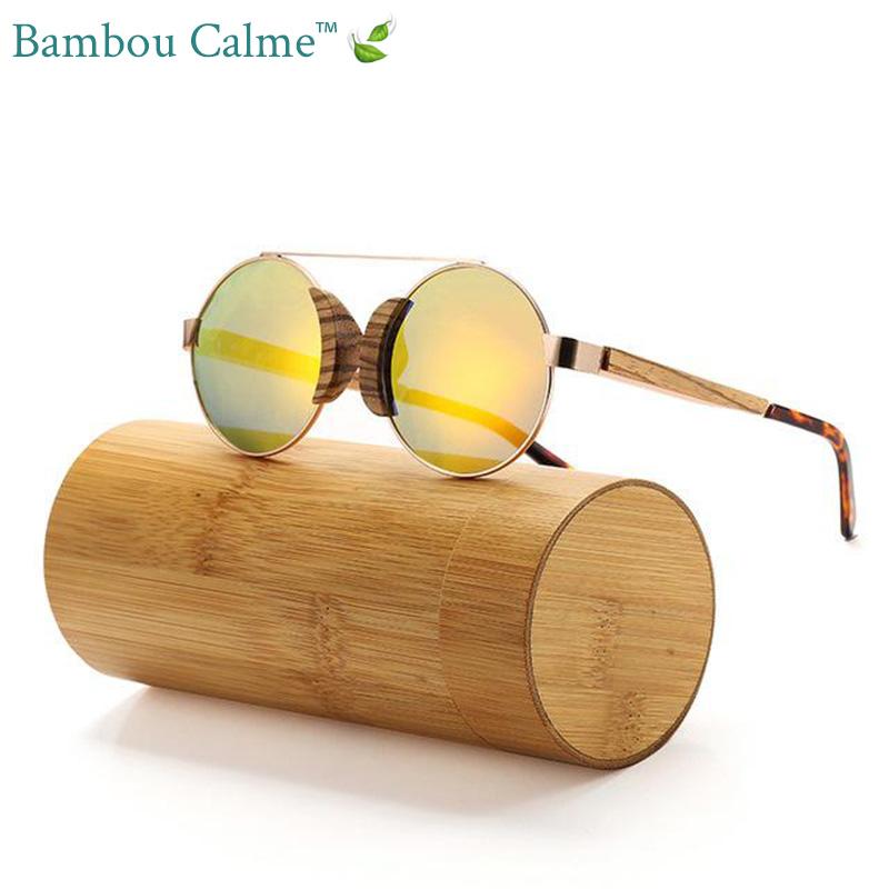 Lunettes de Soleil en Bois Oranges Moio | Bambou Calme 