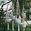 Suspension jardinière OutInspiration en Chanvre | Bambou Calme