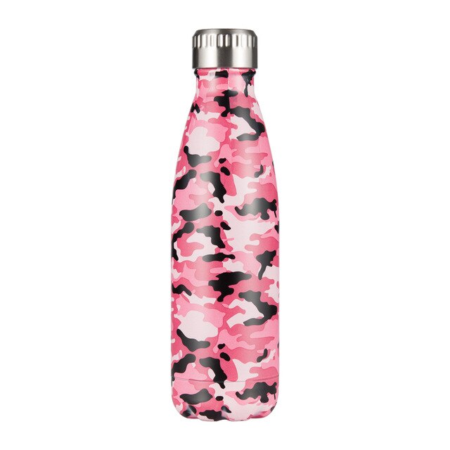 Gourde Inox Militaire Rose