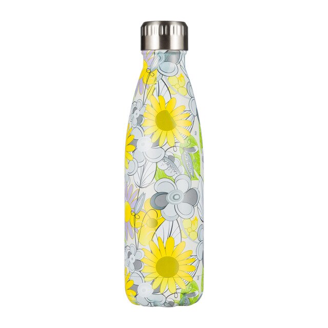 Gourde Inox Dessin Tournesol Jaune