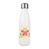 Gourde Inox Famile Hibou sur fond Blanc Mat