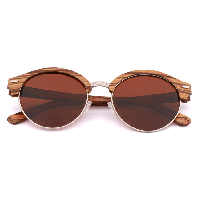 Lunettes de Soleil en Bois Marrons Fly | Bambou Calme