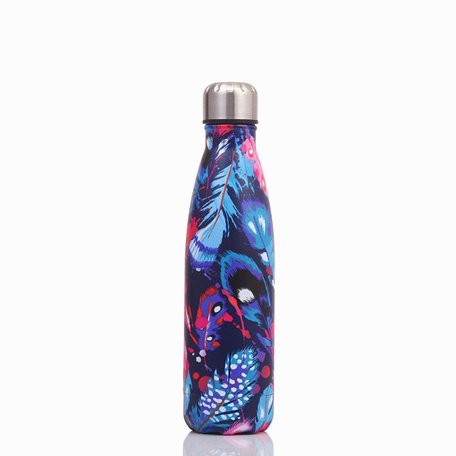 Gourde Inox Jungle Pop Bleu Rose