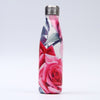 Gourde Inox Peinture Fleurs Rosier Jardin