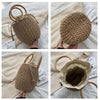 Sac Rond Paille Pot de Miel Souple | Bambou Calme