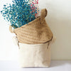 Panier rangement FlowerPot en jute | Bambou Calme