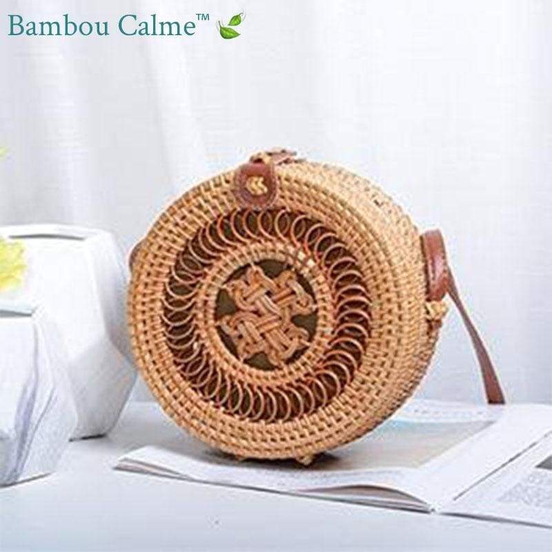 Sac Rond Paille Little Archimède | Bambou Calme