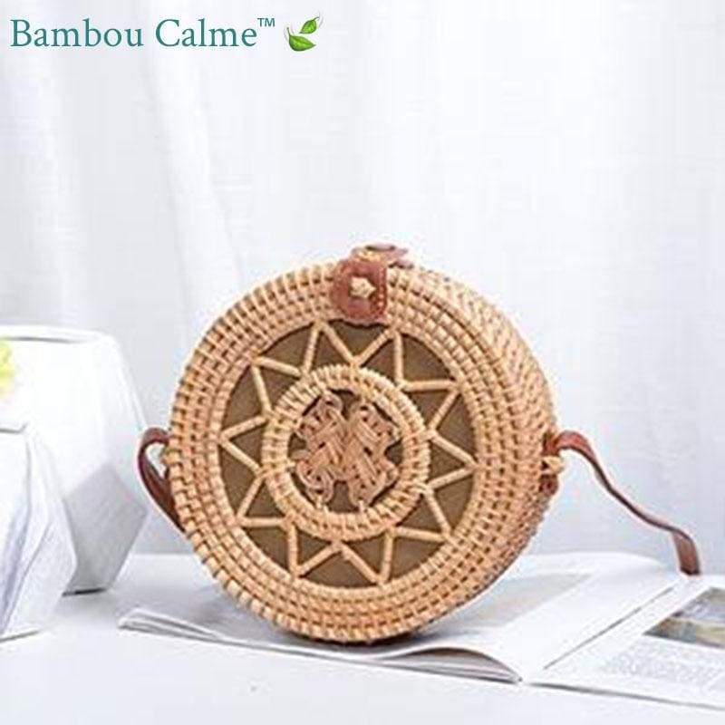 Sac Rond Paille Little Soleil | Bambou Calme