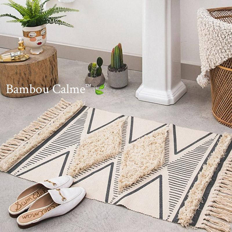 Tapis MinMarocco tricots 100% Coton tissés main